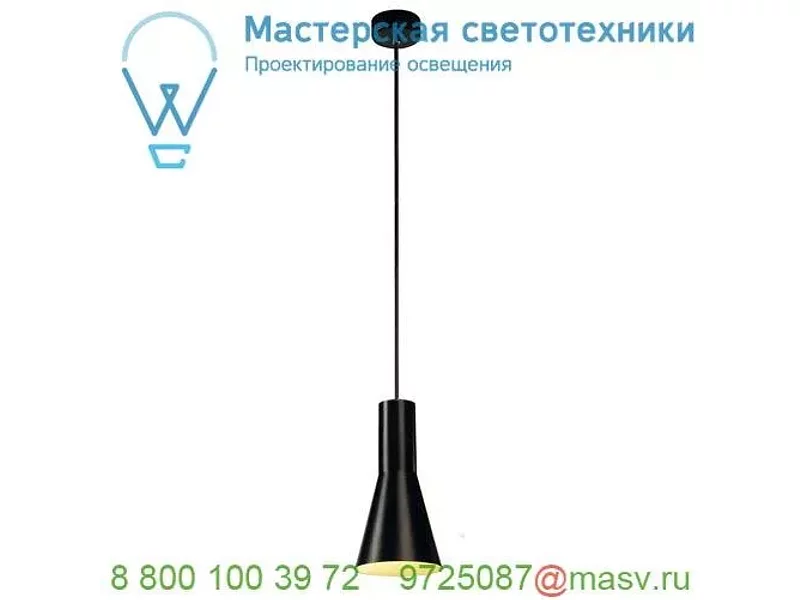 133330 SLV PHELIA PD-CONE светильник подвесной для лампы E27 23Вт макс., черный