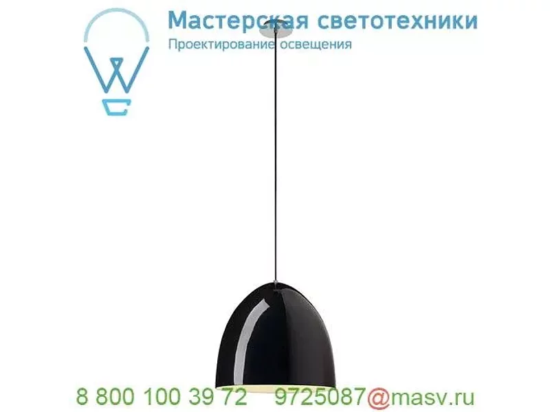 155470 SLV PARA CONE 40 светильник подвесной для лампы E27 60Вт макс., черный глянцевый