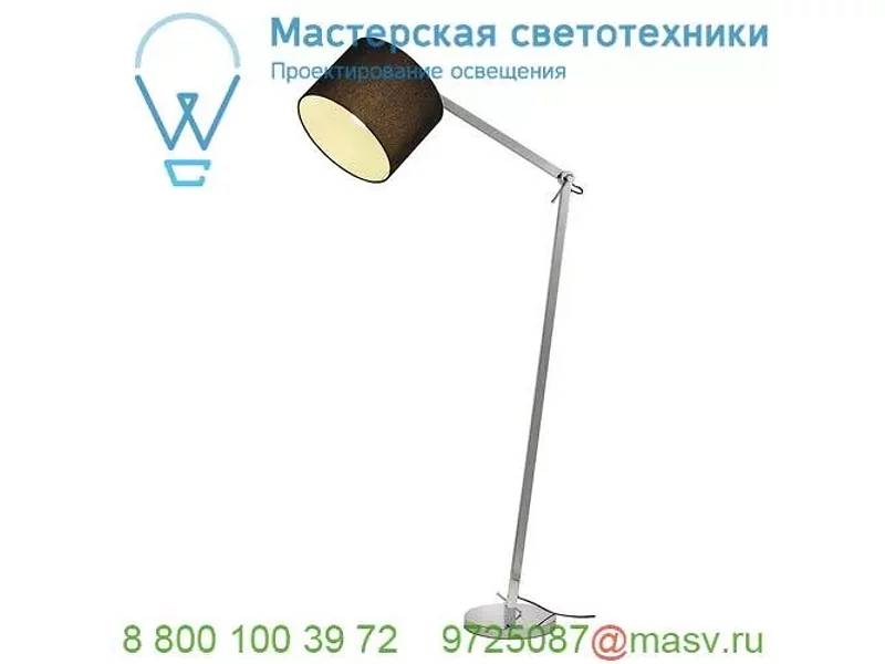 156030 SLV TENORA FL-1 светильник напольный для лампы E27 60Вт макс., хром/ черный