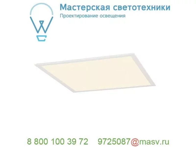 158603 SLV LED PANEL 60х60 светильник встраиваемый 230В c 56 SMD LED 39.5Вт, 3000К, 3250лм, 110°