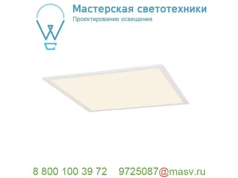 158602 SLV LED PANEL 60х60 светильник встраиваемый 230В c 56 SMD LED 39.5Вт, 2700К, 3250лм, 110°
