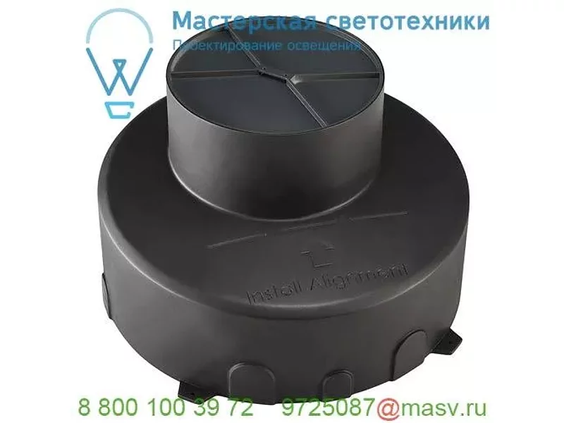1000655 SLV DASAR® 180 PREMIUM/ GIMBLE OUT, корпус монтажный, встраиваемый в грунт, черный