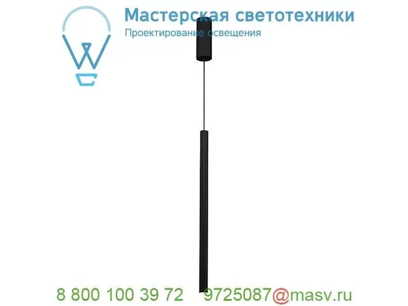 152360 SLV HELIA 30 светильник подвесной 10Вт с LED 3000К, 500лм, CRI>90, черный