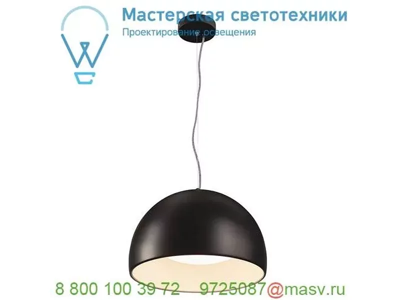 133886 SLV BELA 40 светильник подвесной 24Вт с LED 3000К, 1350лм, черный/ белый