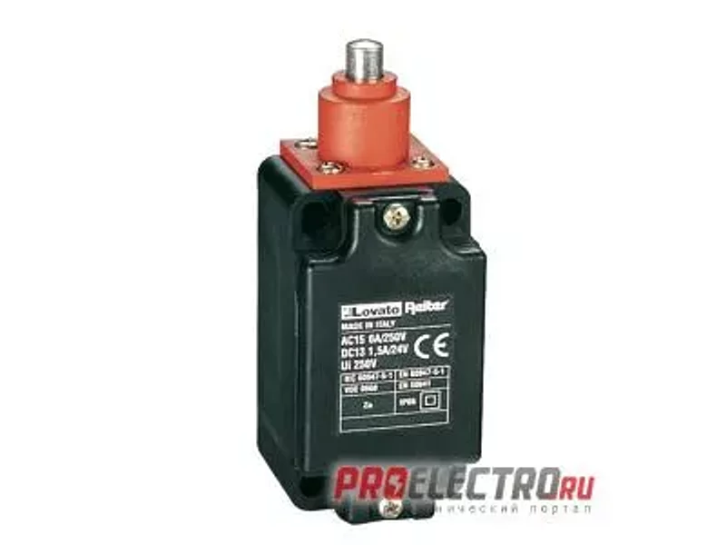 TL10110 Концевой выключатель, нажимной толкатель, 1NO+1NC, LOVATO Electric