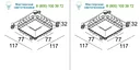 Delta Light MOUNTING KIT 75 TRIMLESS 2020175
