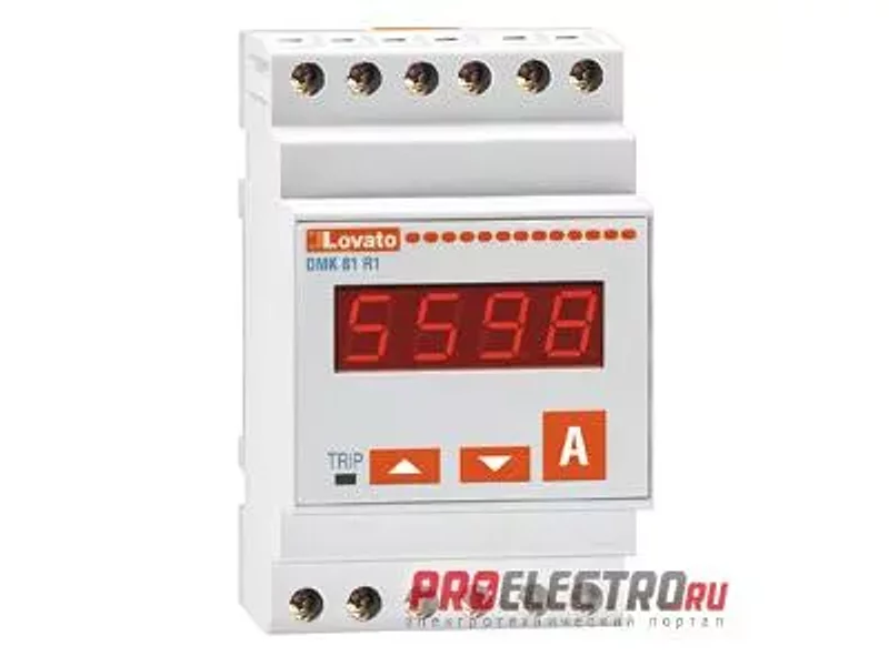 DMK81R1 Цифровой однофазный амперметр, релейн. выход, LED, Lovato Electric