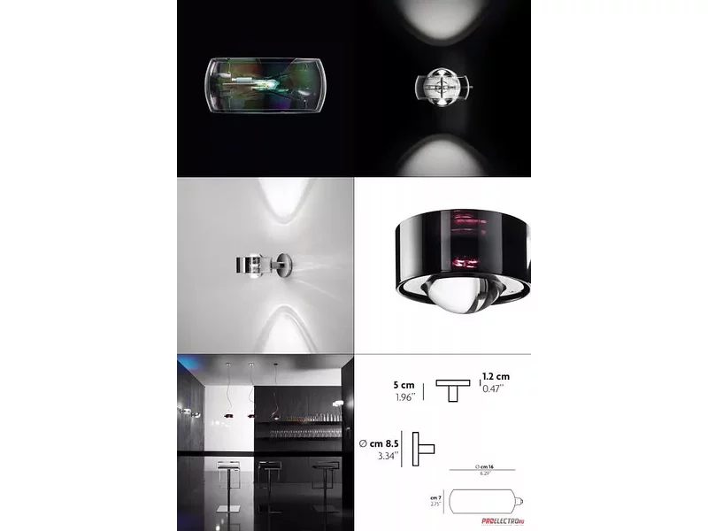 Zero Halo Fixed Wall Light светильник Puntozero, B15d 1 x 100W