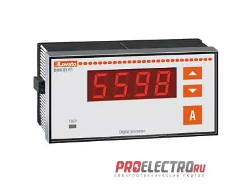 DMK01R1 Цифровой однофазный амперметр, 0,05-5,75A, LED, Lovato Electric