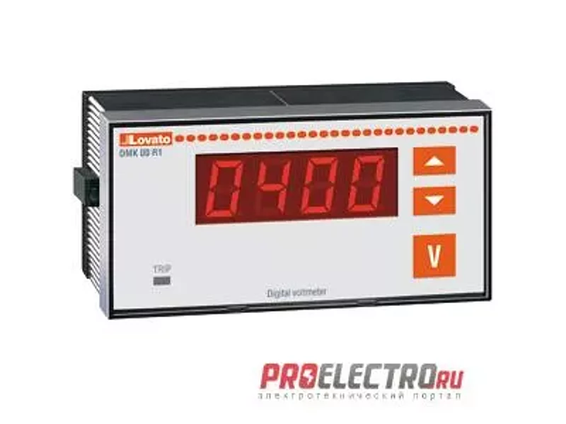 DMK00R1 Цифровой однофазный вольтметр, 15-660VAC, LED, Lovato Electric