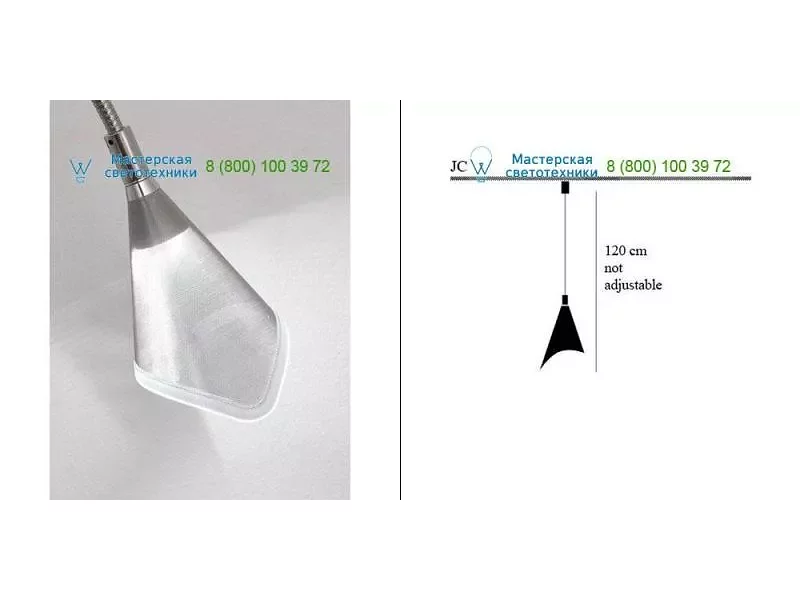 Nickel/blue EL1JC01 Catellani & Smith, подвесной светильник