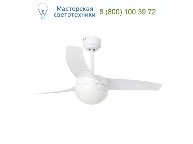 EASY White ceiling fan 33415 Faro, люстра-вентилятор