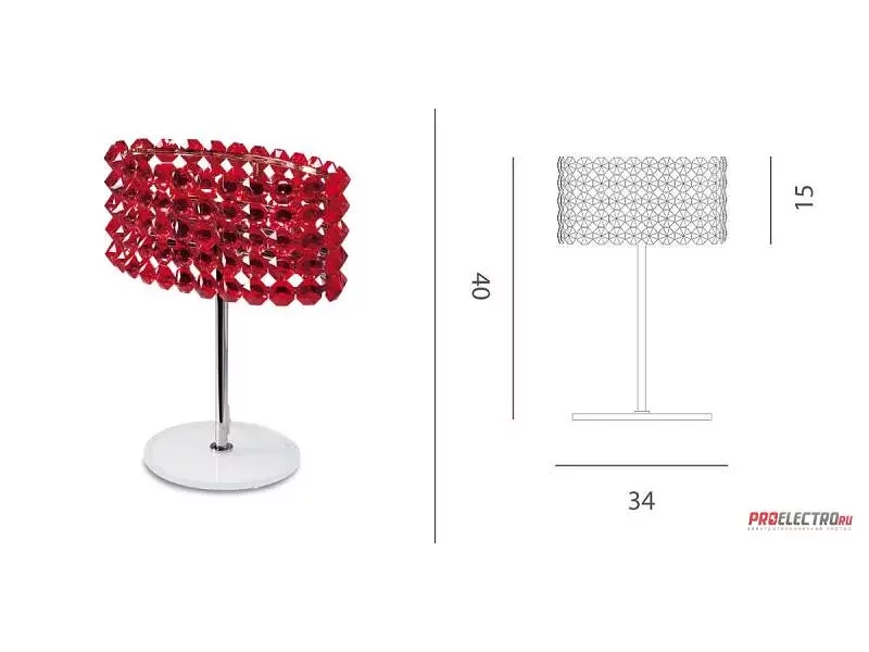 Светильник Baccarat LG table lamp Marchetti, G9 2x75W