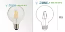 Delta Light LED FILAMENT GL80 E27 8W 2700K 3091090227