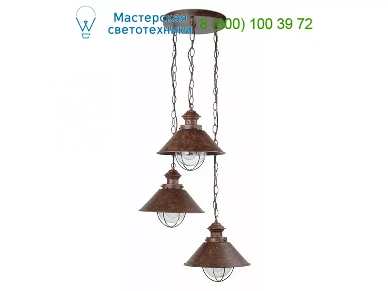 Faro 71112 NÁUTICA Rust pendant lamp 3L h000mm, подвесной светильник