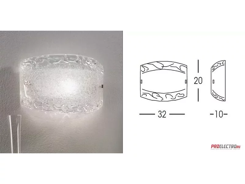 SYBERIA 2 Wall Light Linea Light светильник, E27 1x46W