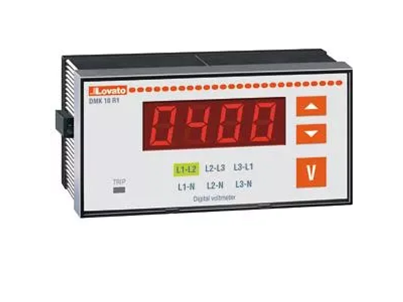 DMK 10 R1 Трехфазный вольтметр, 15-660VAC, релейн. выход, LED, Lovato Electric