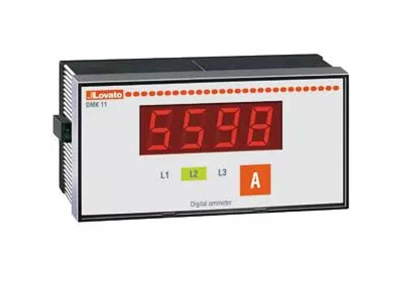 DMK 11 Цифровой трехфазный амперметр, 0,05-5,75A, LED, Lovato Electric