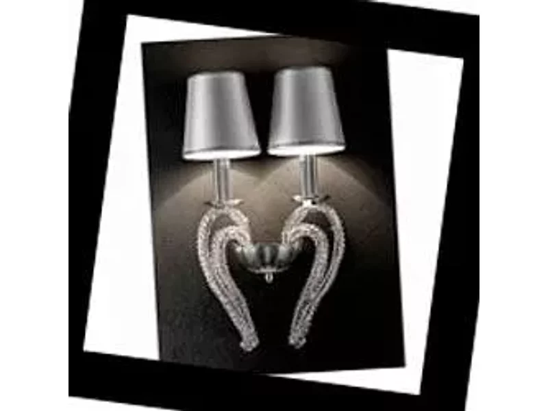 Masiero Luxury Cristalry Cristalry Silver/A2 Swarowski Elements, Бра