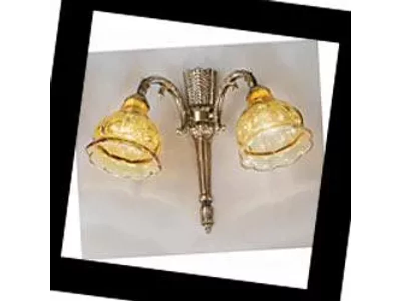 572/2A Gold Bronze Amber Cristall 572 Nervilamp, Бра
