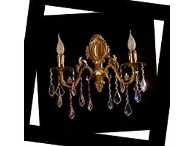 Brizzi GRANADA V 2118/2 AB Leaf crystal, Бра