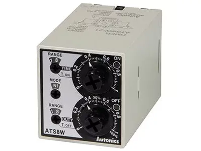 ATS8W-41 Сдвоенный аналоговый таймер, от 0,1 с до 10 ч, H1050000028