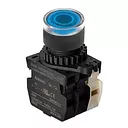 S2PR-P3BABD Кнопка нажатия круглая с подсветкой, LED 12-24VAC/DC, A5550001540