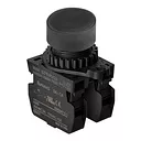 S2PR-P1K2AM Кнопка нажатия круглая без подсветки, цвет черный, A5550001447
