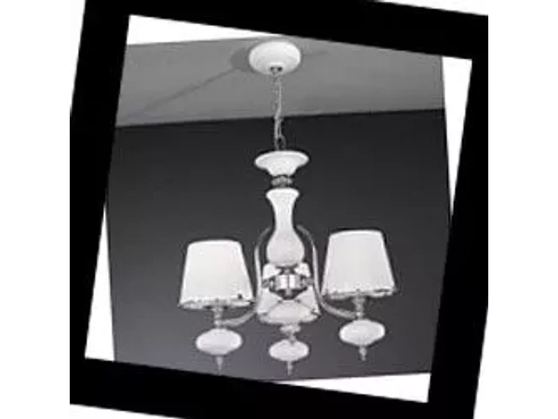 L 20211/3.02 WHITE GLASS 20211 Paderno Luce, Люстра