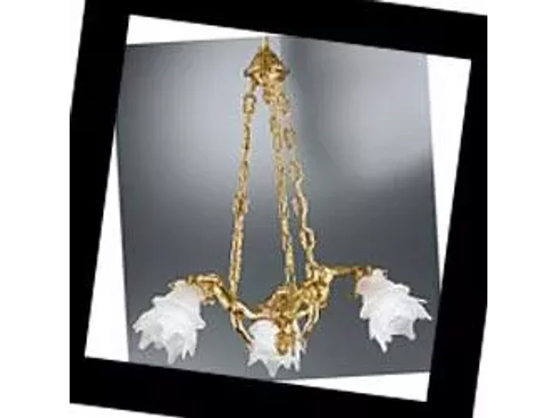 2080 2080/3/SC French Gold White Nervilamp, Люстра