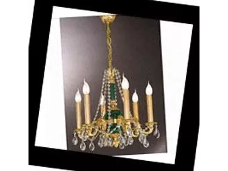 Nervilamp 950/8 Fr.Gold+Green 950, Люстра
