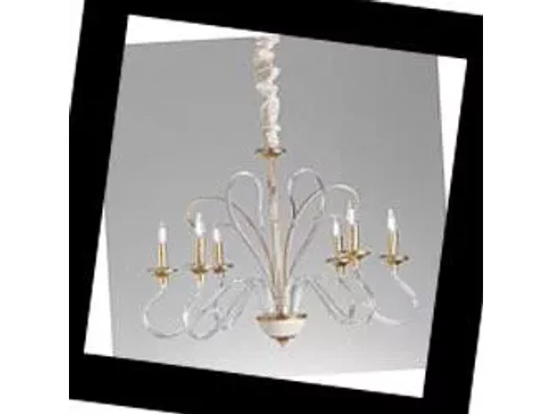 Deco 1878/6 Bianco oro Masca, Люстра