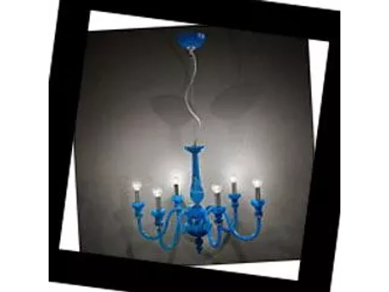 222 Italamp 222/6 turquoise, Люстра