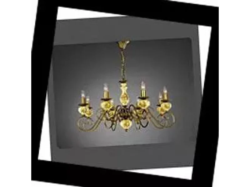1131 La Lampada L  1131/8.40 Ceramika Green, Люстра