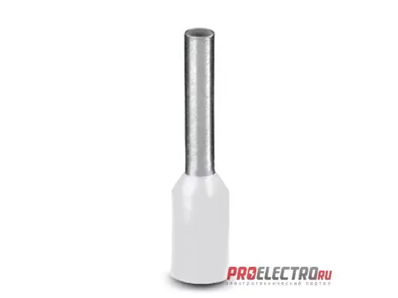 Кабельный наконечник - AI 0,5 - 8 WH - 3200014, Phoenix Contact (100 шт)