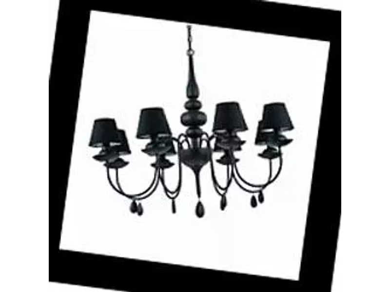 Blanche Blanche SP8 Nero Ideal Lux, Люстра