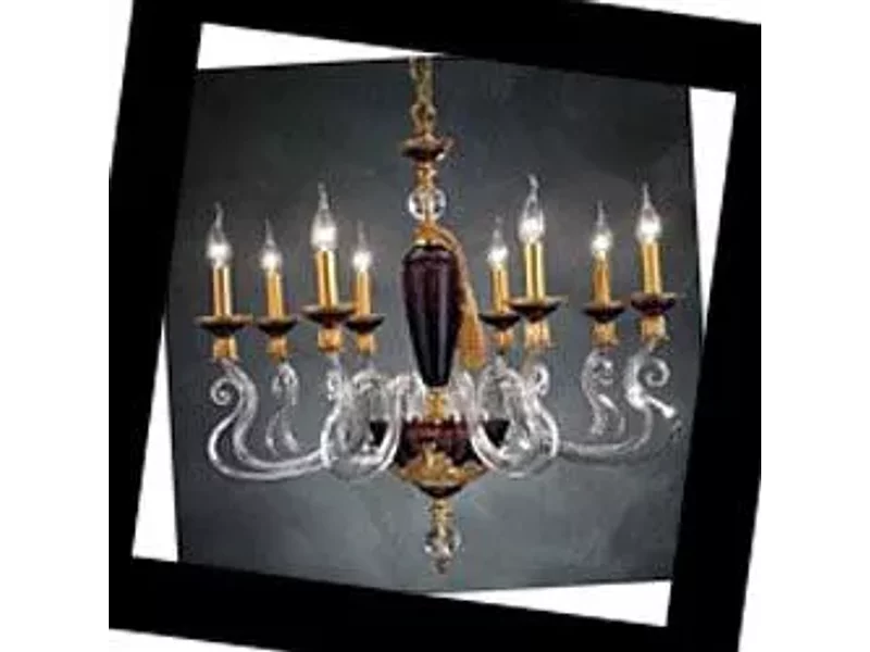 Barocco L8 gold  Euroluce Lampadari Barocco , Люстра Euroluce Barocco L8 gold 