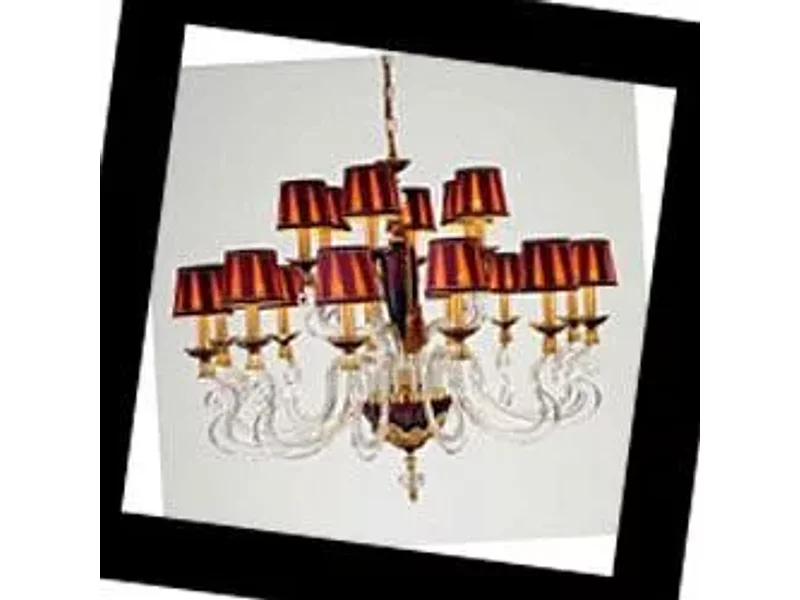 Euroluce Lampadari Barocco L12+6 shade Barocco , Люстра Euroluce Barocco L12+6 shade