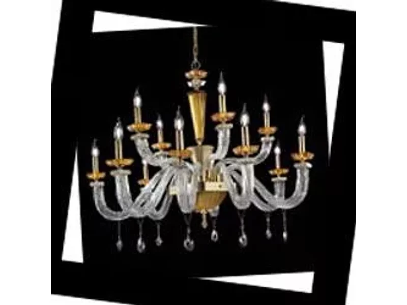 Euroluce Lampadari MUSEUM Museum L8+4+4 Gold, Люстра Euroluce Museum L8+4+4 Gold