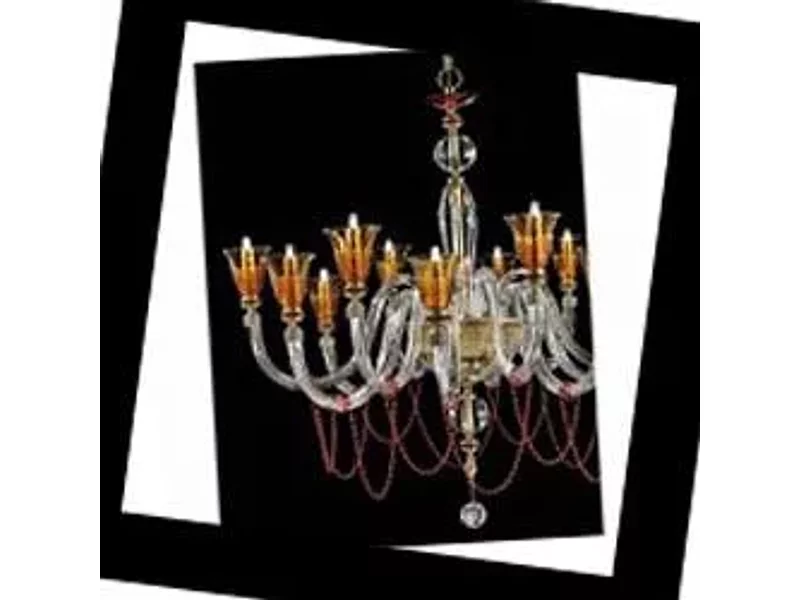 Euroluce Lampadari CLAIRE Claire L6+6 Amber, Люстра Euroluce Claire L6+6 Amber