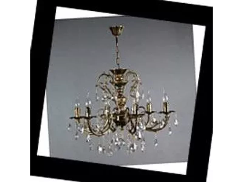 Alicante 8888/6 PB Tear drop crystal Brizzi, Люстра