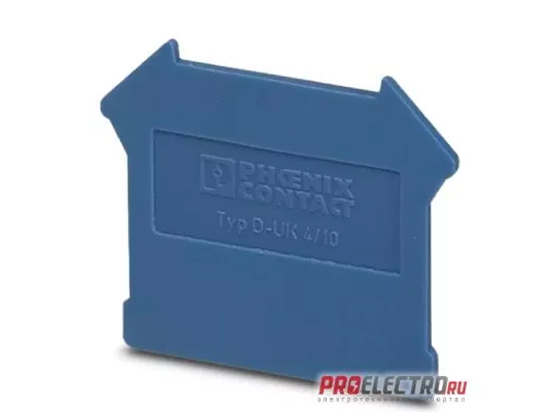 D-UK 4/10 BU Концевая крышка - 3003101, Phoenix Contact