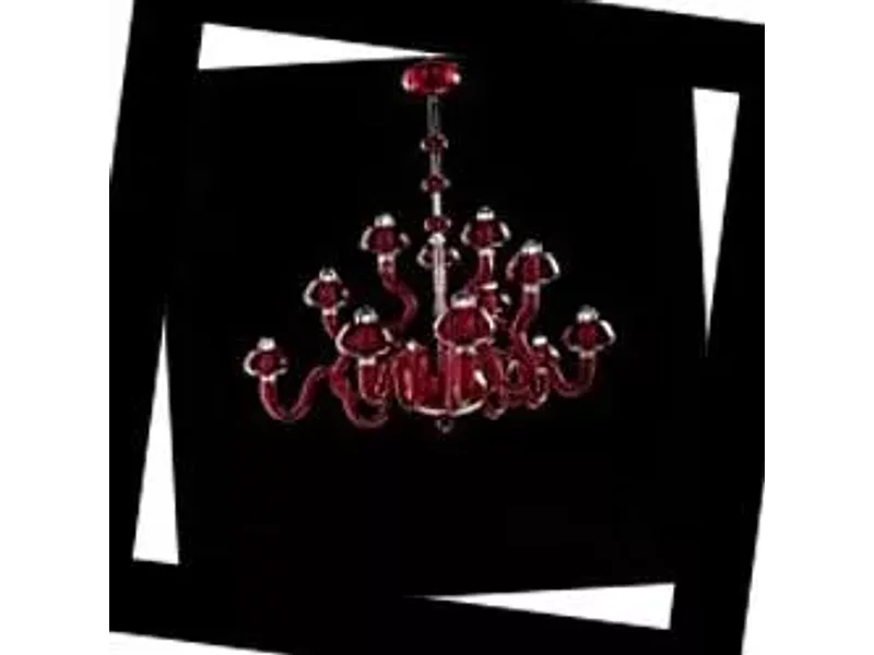 Barovier&Toso 6753/12/RR Bissa Boba, Люстра