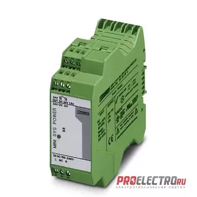 MINI-SYS-PS-100-240AC/24DC/1.5 Импульсный блок питания- 2866983, Phoenix Contact