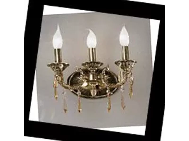 581 Nervilamp 581/3A Gold Bronze Amber Cristall, Бра
