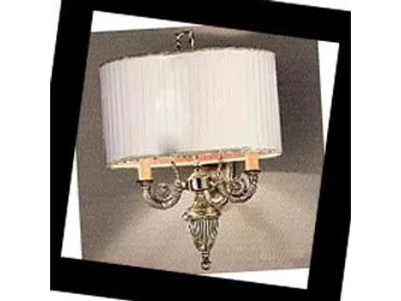 870 870/2A Br.Gold+ Ivory Shade Nervilamp, Бра