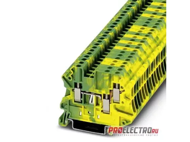 Клемма защитного провода - UT 2,5-TWIN-PE - 3044539, Phoenix Contact