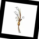 5325/2 sx porcelain Orchidea Le Porcellane, Бра