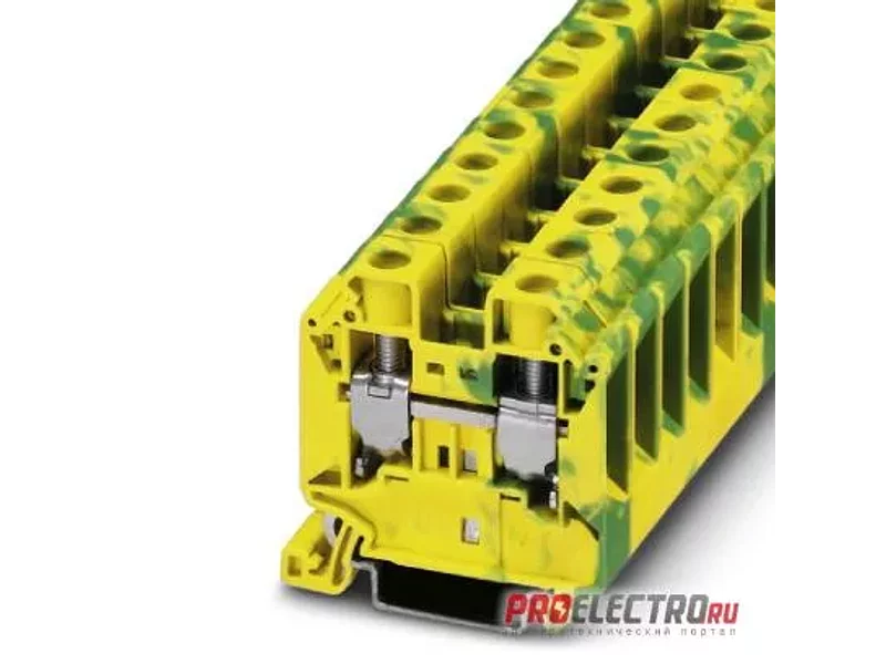 Клемма защитного провода - UT 16-PE - 3044212, Phoenix Contact