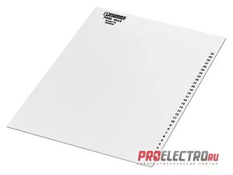 Маркировочные полосы - PABL 15X4 - 0808260, Phoenix Contact